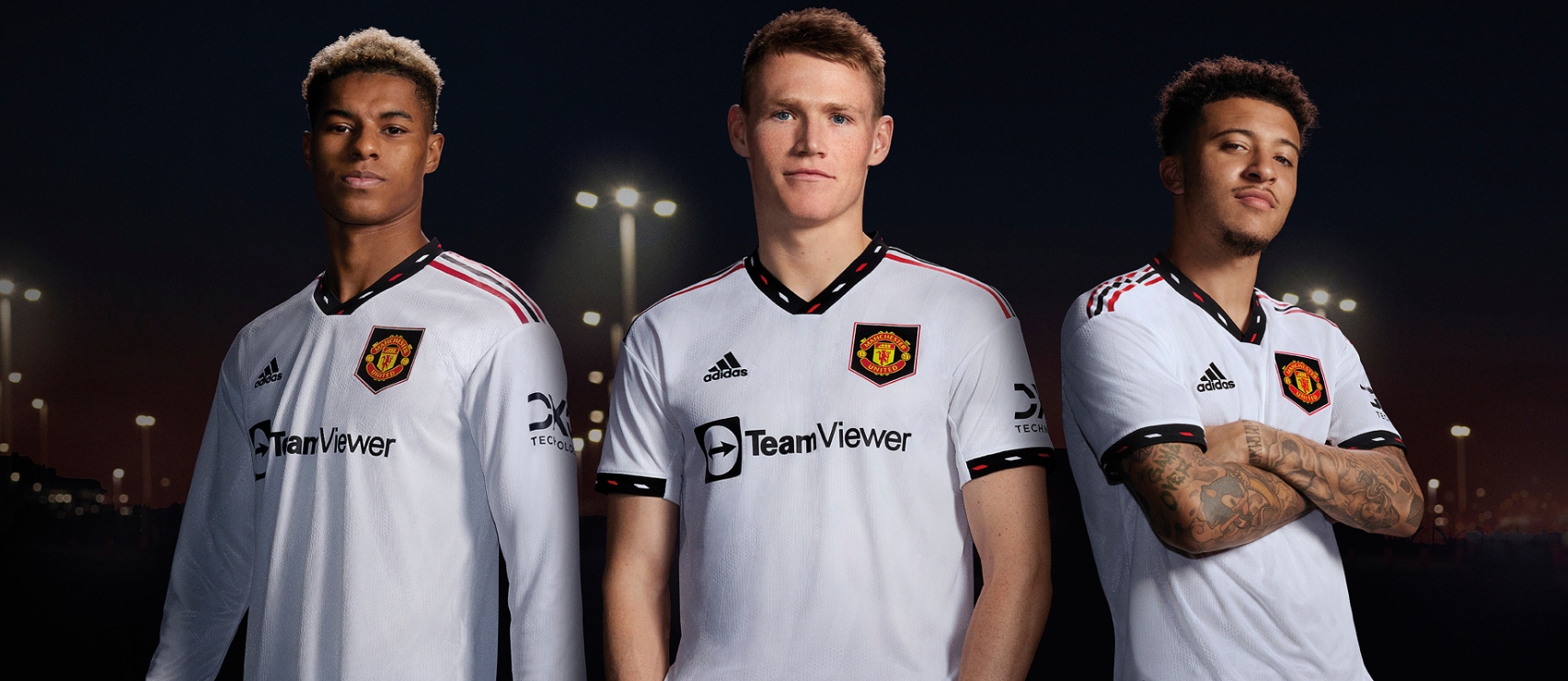 Adidas Manchester United FC 2022/23 Away Shirt Junior - White