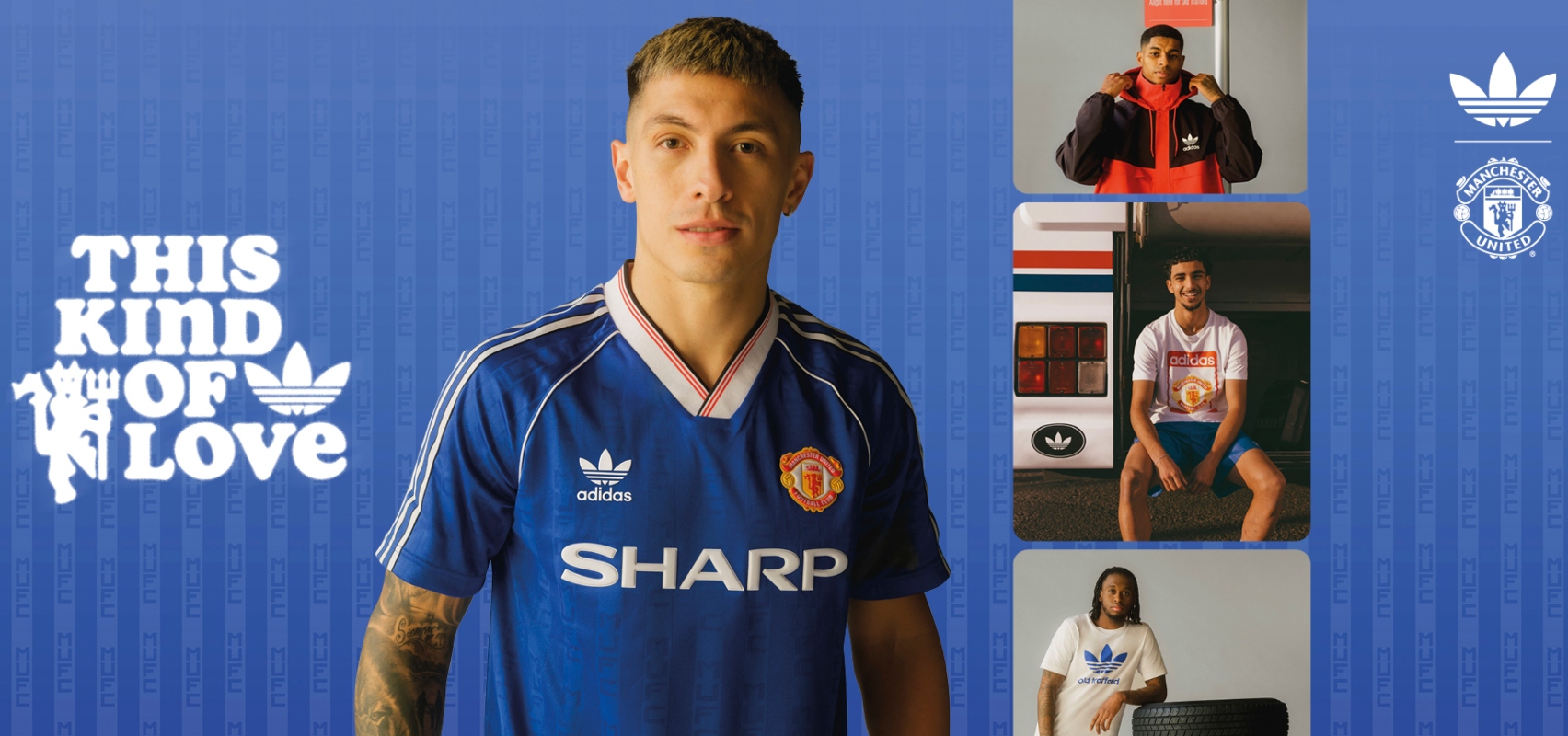 adidas Originals retro Manchester United shirts